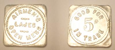 LAJES AIR BASE, (AZORES ISLANDS) 5¢ U.S.A. MILITARY TOKEN.jpg