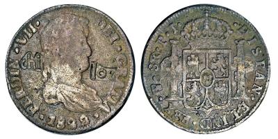 Chiloé, Monedas monarquistas de Chiloé, sentimiento realista que imperaba en el archipiélago, hacia 1822. (03).jpg