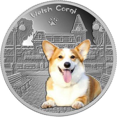 Чад 500 франков КФА 2018 «WELSH CORGI» (реверс).jpg