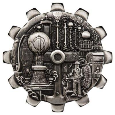 Тувалу 1 доллар 2018 «Evolution of Industry 2018 $1 Gear-Shaped» (реверс).jpg