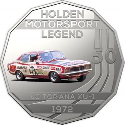 Австралия 50 центов 2018  «1972 LJ Torana XU серия Автомобили» (реверс).jpg