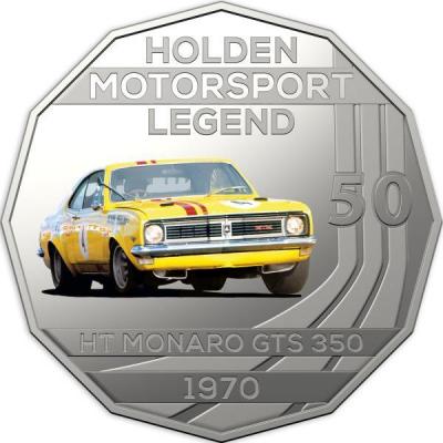 Австралия 50 центов 2018  «1970 HT Monaro GTS 350 серия Автомобили» (реверс).jpg