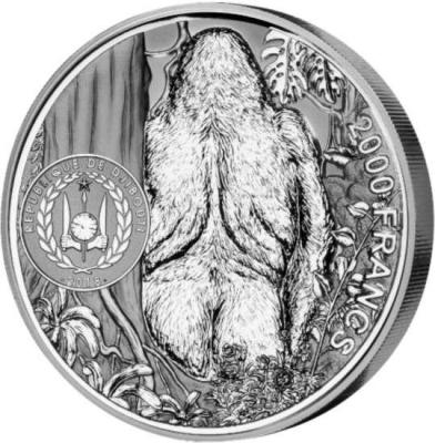 Джибути 2000 франков 2018 год «Горилла» (аверс).jpg