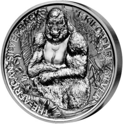 Джибути 2000 франков 2018 год «Горилла» (реверс).jpg