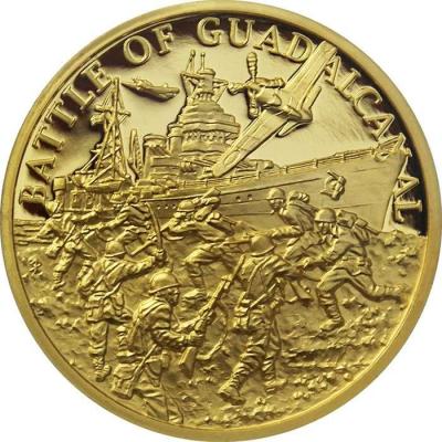 Ниуэ 25 новозеландских долларов 2018 год «Битва за Гуадалканал» (реверс).jpg
