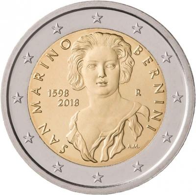 Сан Марино 2 евро 2018 год «Бюст Констанцы Буонарелли» (реверс).jpg
