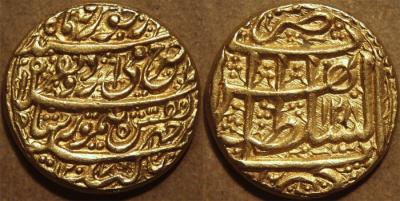AFGHANISTAN, DURRANI, Taimur Shah (1772-93) Gold mohur, Herat, AH 1207(1208).jpg
