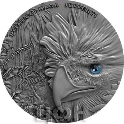 Ниуэ 2 доллара 2019 год «Филиппинский орёл» (реверс).jpg
