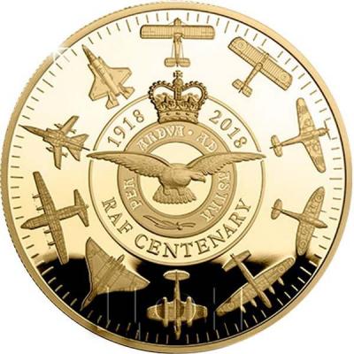 Мэн 10 крон 2018 года «100 лет со дня образования Королевских ВВС» (реверс).jpg