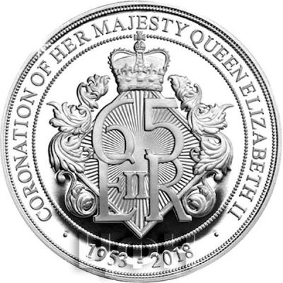 Мэн 5 фунтов 2018 года «65-я годовщина коронации Королевы Елизаветы II » (реверс).jpg