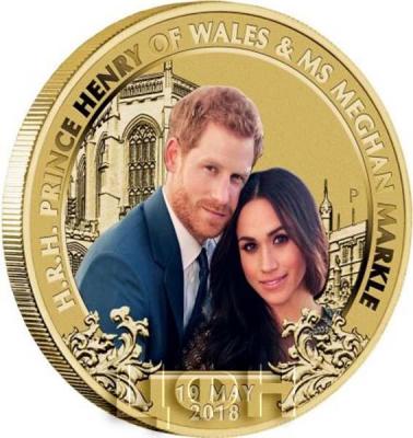 Австралия 1 доллар 2018 год «Королевская свадьба» (реверс).jpg