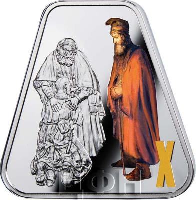 Камерун 500 франков 2018 год 10 «Рембрандт Харменс ван Рейн. Возвращение блудного сына» (реверс).jpg