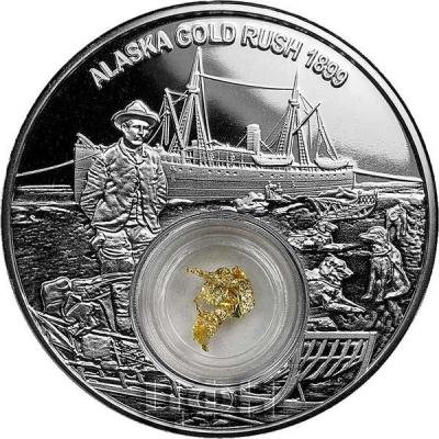 Ниуэ 2 доллара 2018 «ALASKA GOLD RUSH 1899» (реверс).jpg