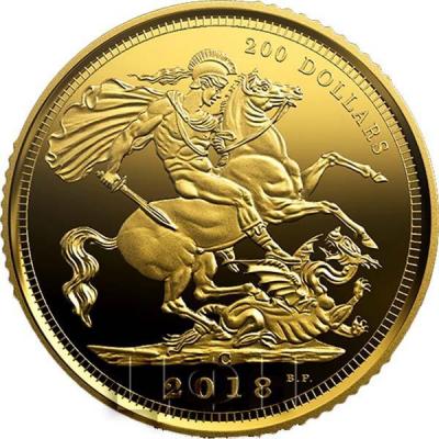 Канада 100 долларов 2018 год «Соверен» (реверс).jpg