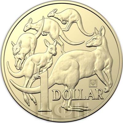 Австралия 1 доллар  «Кенгуруe 2018» (реверс).jpg