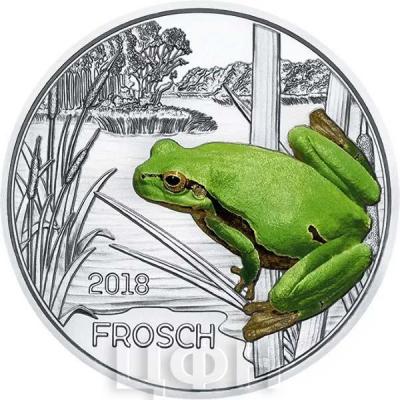 Австрия 3 евро 2018 год «Лягушка» (реверс).jpg