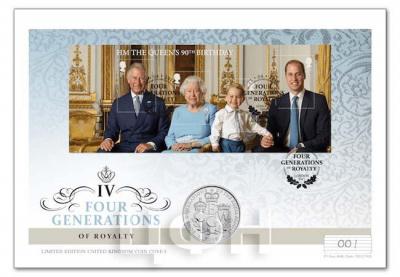 Numisbrief Великобритания «FOUR GENERATIONS OF THE ROYAL FAMILY».jpg