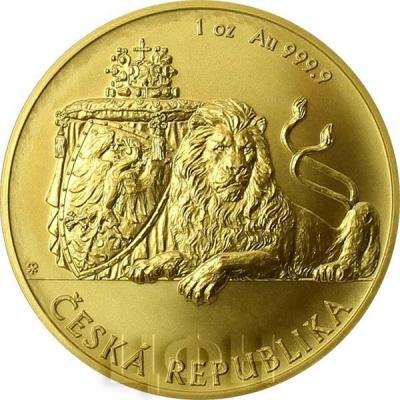Ниуэ 50 долларов 2019 «Чешский лев» (реверс).jpg