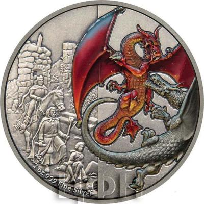 Ниуэ 5 долларов 2019 «Красный дракон» (реверс).jpg