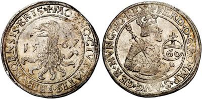 FREIBURG. STADT. Guldentaler (60 Kreuzer) 1567,mit Titel Ferdinands I. Dav.31.jpg