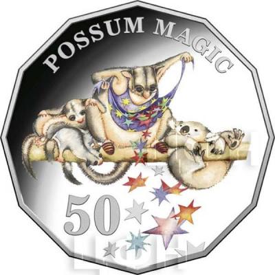 Австралия 50 центов 2019 «Possum Magic» (реверс).jpg