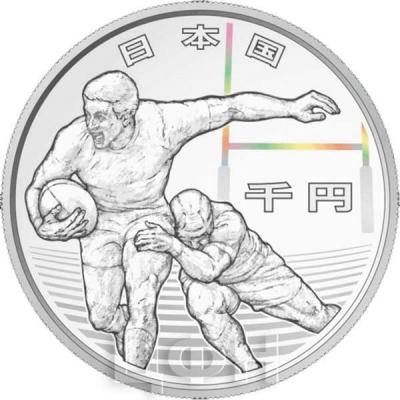 Япония 1000 иен Чемпионат мира по регби 2019 (аверс).jpg