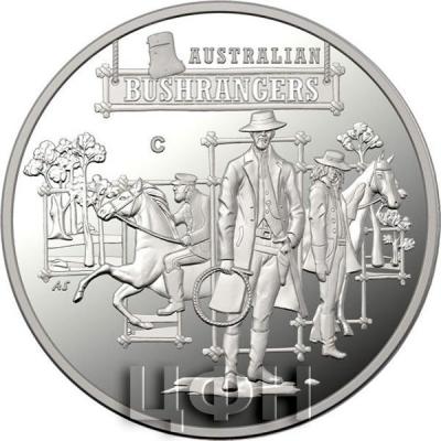 Австралия 1 доллар 2019 «Australian Bushrangers» (реверс).jpg