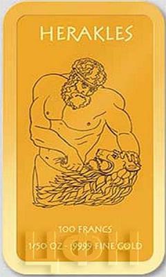 Бурунди 100 франков 2019 года - Греческие боги - HERAKLES (реверс).jpg
