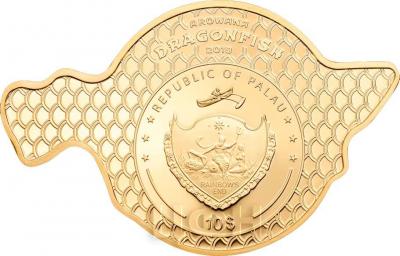 Палау 10 долларов 2019 «Dragonfish – Golden Arowana»  (аверс).jpg