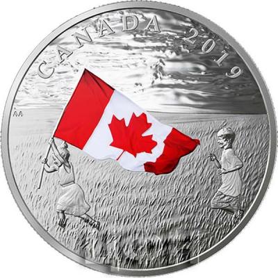 2 Канада 20 долларов 2019 год «Canada’s National Flag» (реверс).jpg