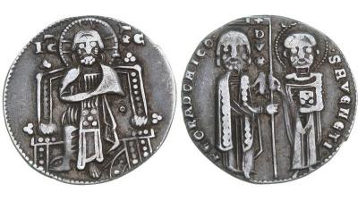 Италия. Венеция. 1 гроссо 1202-1354 гг..jpg