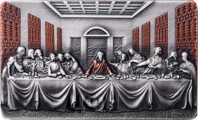 Камерун 2000 франков 2019 год «LAST SUPPER Leonardo» (реверс).jpg