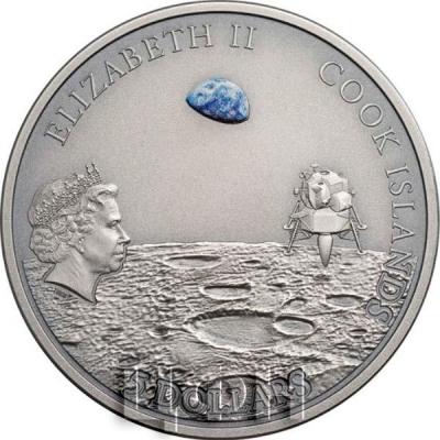 Острова Кука 5 долларов «$5 Moon Landing Footprint With Meteorite 1oz Silver Coin» (аверс).jpg