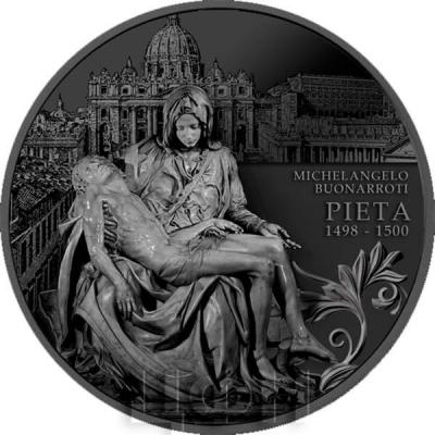 1. Ниуэ 5 долларов 2019 год «Пьета Микеланджело» (реверс).jpg
