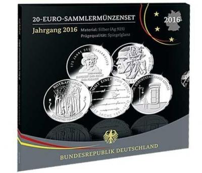 1  2016 год Немецкий серебряный юбилейный набор 20 евро..jpg
