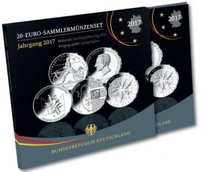 1  2017 год Немецкий серебряный юбилейный набор 20 евро..jpg