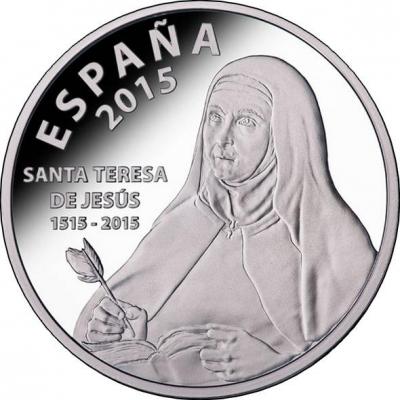 1 Испания 2015 год  «Терeза Aвильская»  (аверс).jpg