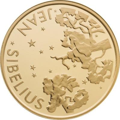 2015, 100 евро Финляндия, памятная монета - «150 лет со дня рождения Ян Сибелиус» (реверс).jpg