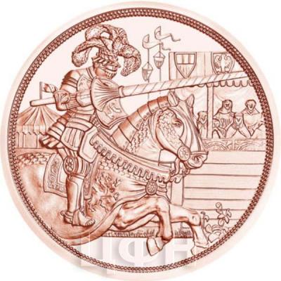 2019, 10 евро Австрия, памятная монета - «Максимилиан I», серия История рыцаря (реверс).jpg