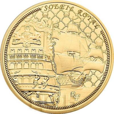 2015 год, 10 и 50 евро Франция, памятные монеты - «Soleil Royal», серия «Великие корабли Франции» (аверс).jpg