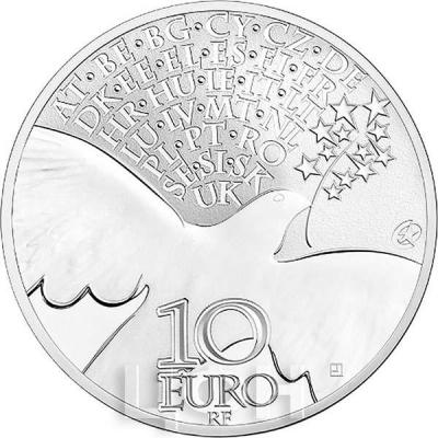 2015 год, серия памятных монет Франция - «70 лет мира в Европе» (аверс).jpg