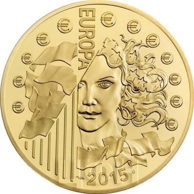 2015 год, серия памятных монет Франция - «70 лет мира в Европе» (реверс).jpg