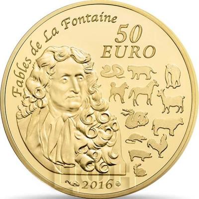 2016, 10 и 50 евро Франция, памятная монета - «Год Обезьяны» (реверс).jpg