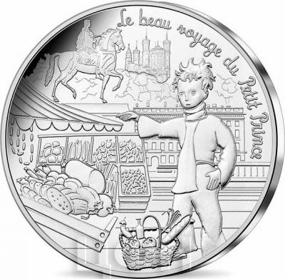 2016 год, серия памятных монет Франция - «Маленький принц» (реверс).jpg