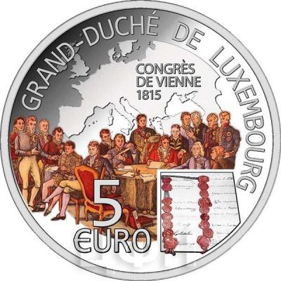 2015, 5 евро Люксембург, памятная монета - «200-летие Венского конгресса» (реверс).jpg