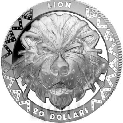 Сьерра-Леоне 20 долларов 2019 год «LION» (реверс).jpg