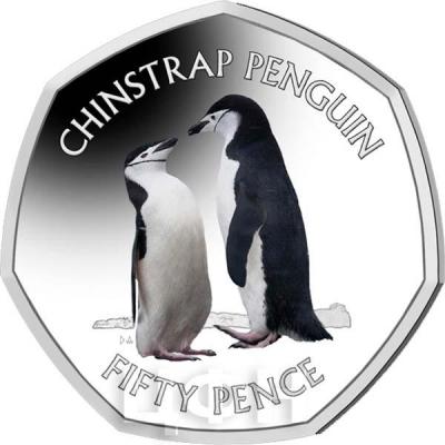 Британские Антарктические Территории 50 центов 2019 год Пингвины (реверс).jpg