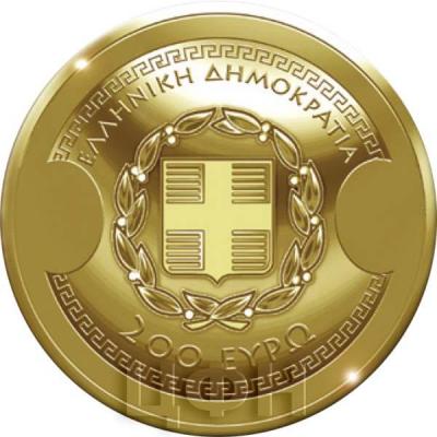 2019, 200 евро Греция, памятные монеты - «Фукидид», нумизматическая серия «Греческая культура» (аверс).jpg