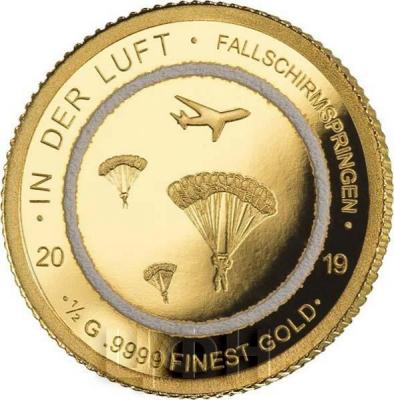 Сенегал 250 франков 2019 год «FALLSCHIRMSPRINGEN» (реверс).jpg