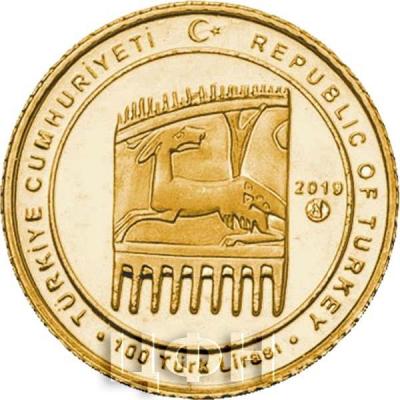 2019 год, 100 лир Турция, памятные монеты «Римская Империя» (реверс).jpg